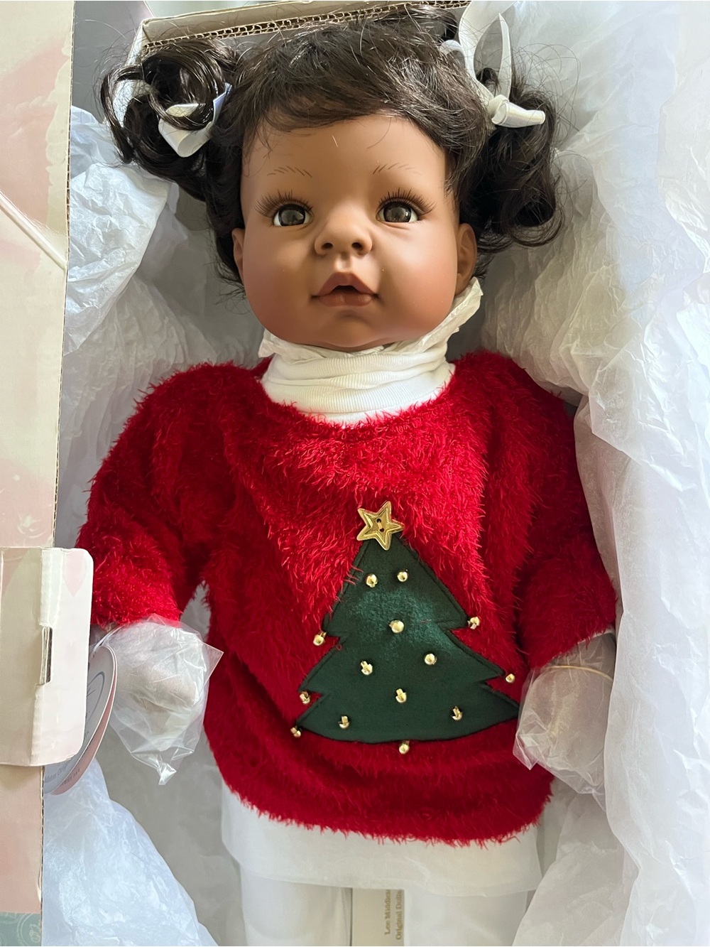 Lee Middleton “waiting for Santa” realistic doll